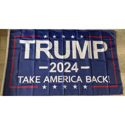 USArticlesEU - Donald Trump Vlag - Trump Vlag - Trump 2024 -  Trump 2020 - Verkiezingen vlag - Amerika vlag - US vlag- USA Vlag - Trump vlag Blauw - Americana - 150 x 90 cm