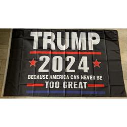 USArticlesEU - Donald Trump Vlag - Trump Vlag - Trump 2024 -  Trump 2020 - Verkiezingen vlag - Amerika vlag - US vlag- USA Vlag - Trump vlag Zwart - Americana - 150 x 90 cm