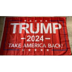 USArticlesEU - Donald Trump Vlag - Trump Vlag - Trump 2024 -  Trump 2020 - Verkiezingen vlag - Amerika vlag - US vlag- USA Vlag - Trump vlag rood - Americana - 150 x 90 cm