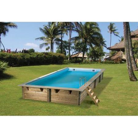 Ubbink zwembad hout rechthoek 350 x 505 x 126 cm