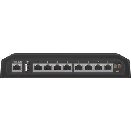 Ubiquiti Networks EdgeSwitch 8XP Managed Gigabit Ethernet (10/100/1000) Zwart Power over Ethernet (PoE)