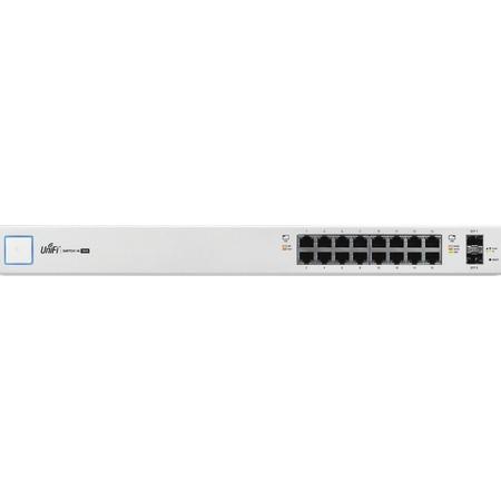 Ubiquiti Networks UniFi US-16-150W Managed network switch Gigabit Ethernet (10/100/1000) Power over Ethernet (PoE) 1U Wit netwerk-switch