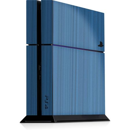 Playstation 4 Console Skin Brushed Blauw