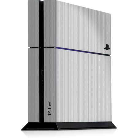 Playstation 4 Console Skin Brushed Wit