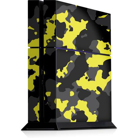 Playstation 4 Console Skin Camouflage Geel