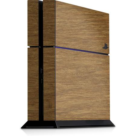 Playstation 4 Console Skin Wood Bruin