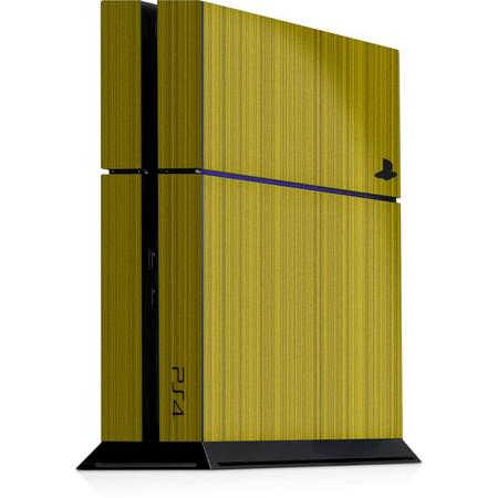 Playstation 4 Console Sticker Brushed Geel-PS4 Skin