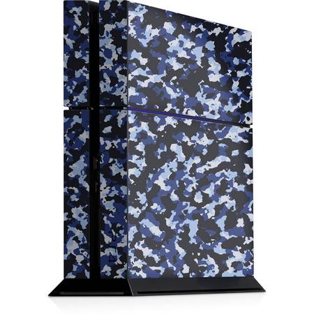 Playstation 4 Console Sticker Camouflage Blauw-PS4 Skin