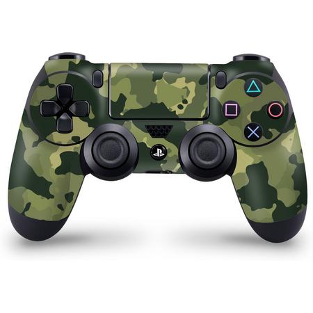 Playstation 4 Controller Skin Camouflage Groen- PS4 Controller Sticker