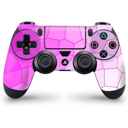 Playstation 4 Controller Skin Cells Roze- PS4 Controller Sticker