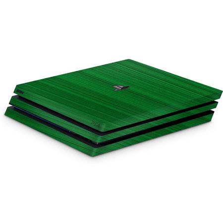 Playstation 4 Pro Console Skin Brushed Groen