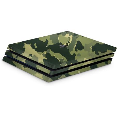 Playstation 4 Pro Console Skin Camouflage Groen