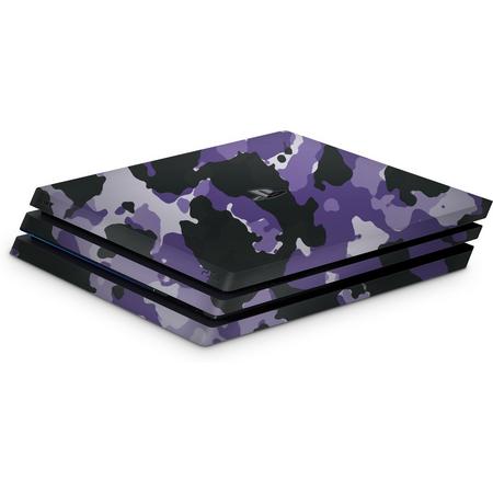Playstation 4 Pro Console Skin Camouflage Paars