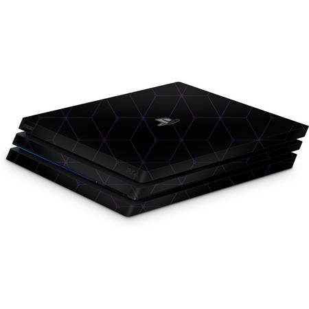 Playstation 4 Pro Console Skin Hexagon Paars