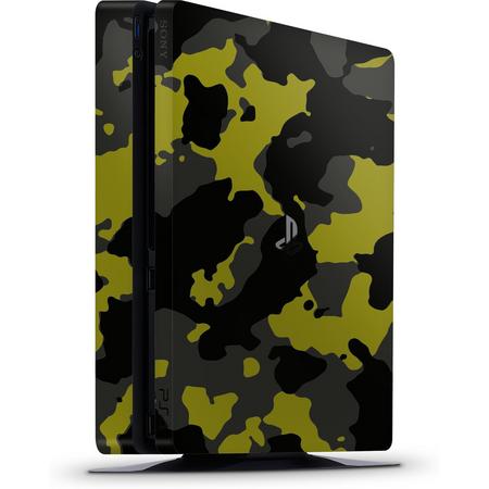 Playstation 4 Slim Console Skin Camouflage Geel-PS4 Slim Sticker