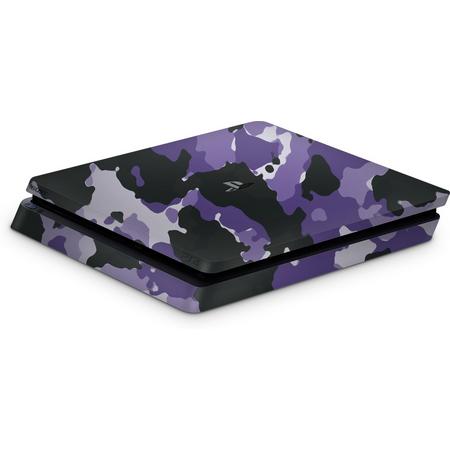 Playstation 4 Slim Console Skin Camouflage Paars-PS4 Slim Sticker