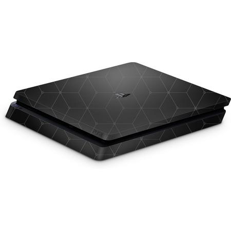 Playstation 4 Slim Console Skin Hexagon Grijs