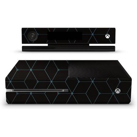 Xbox One Console Skin Hexagon Blauw