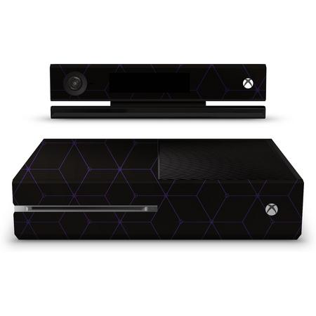 Xbox One Console Skin Hexagon Paars