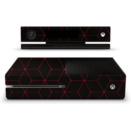 Xbox One Console Skin Hexagon Rood