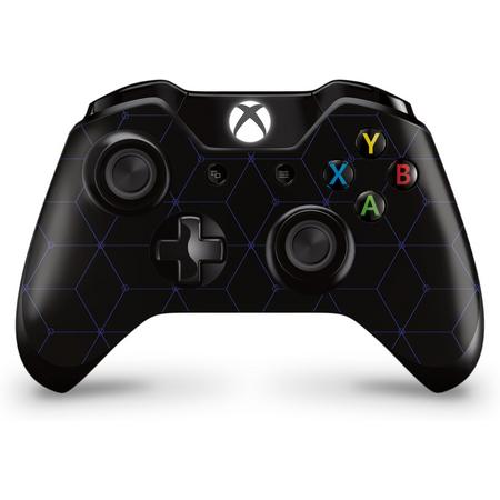 Xbox One Controller Skin Hexagon Blauw