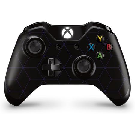 Xbox One Controller Skin Hexagon Paars