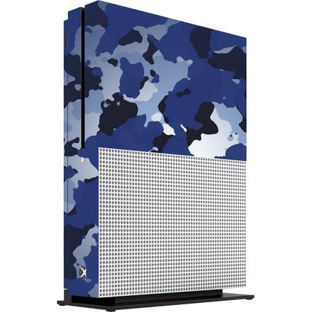 Xbox One S Console Skin Camouflage Blauw