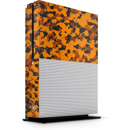 Xbox One S Console Skin Camouflage Oranje