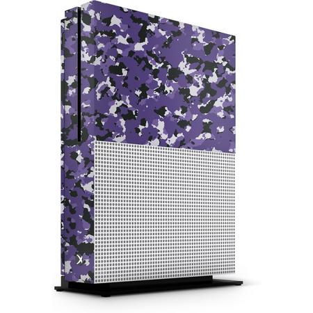 Xbox One S Console Skin Camouflage Paars
