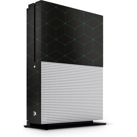 Xbox One S Console Skin Hexagon Groen