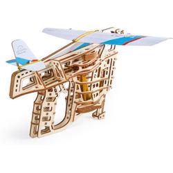 UGears modelbouwpakket vliegtuigwerper met vliegtuigje