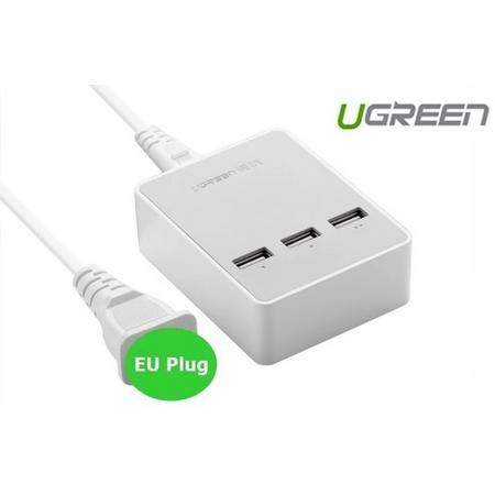 3 Port USB Charging Station Hub White UG216