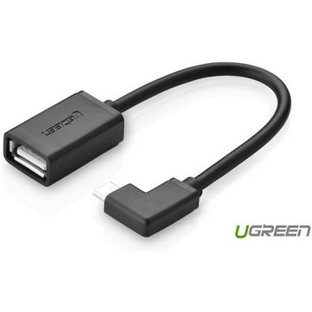 Micro-USB - USB 2.0 OTG Angled Cable Adapter