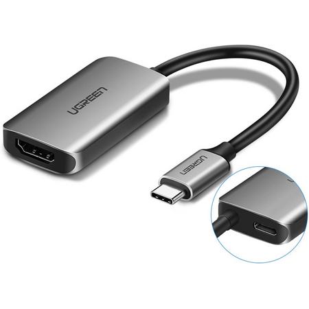 USB-C naar HDMI Adapter met 4K op 60Hz ondersteuning met USB C oplaadpoort voor MacBooks (Thunderbolt 3), Smartphones en Laptops