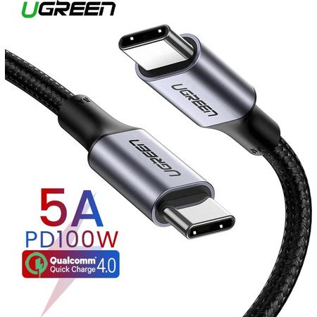 USB C naar USB C kabel - 5A en 480 MB/s - Macbook oplaad kabel - 1 meter - Ugreen