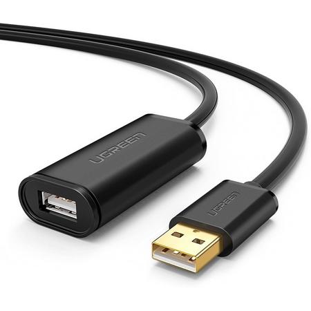 Ugreen 10319 5m USB A USB A Mannelijk Vrouwelijk Zwart USB-kabel