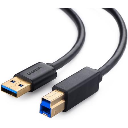 Ugreen 10372 2m USB A USB B Mannelijk Mannelijk Zwart USB-kabel