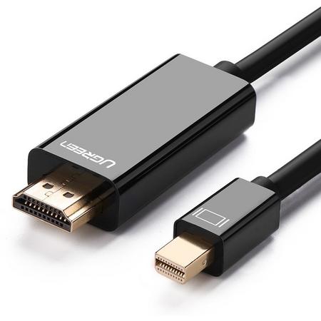 Ugreen 10436 3m Mini DisplayPort HDMI Zwart video kabel adapter