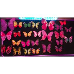 3D Magnetische Vlinders Muurstickers - Muurdecoratie - 25 stuks Delux set