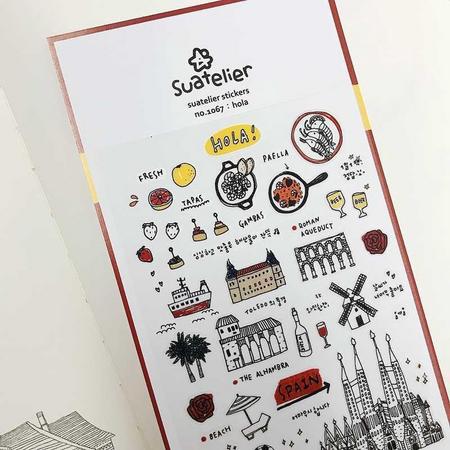 Hola Spain Levensstijl Leuke DIY Scrapbooking Dagboek Briefpapier Stickers