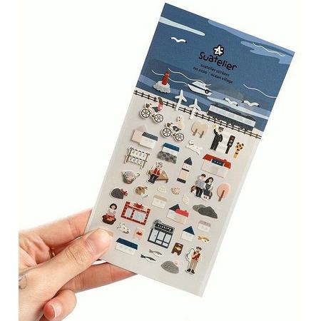 Ocean Village Levensstijl Leuke DIY Scrapbooking Dagboek Briefpapier Stickers