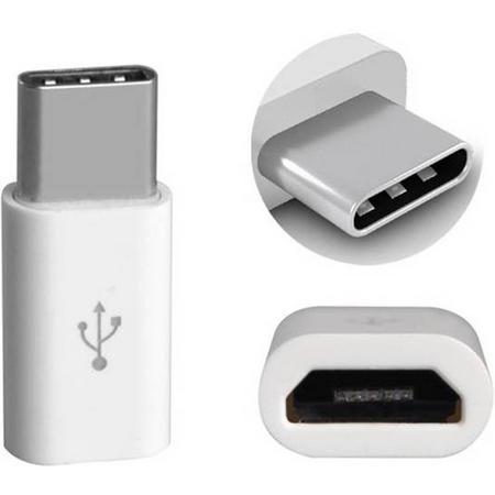 Micro USB naar USB C - converter - Android adapter - WIT - Underdog Tech