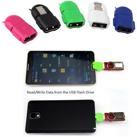 Micro USB naar USB adapter converter. Plug & Play! GROEN- Underdog Tech