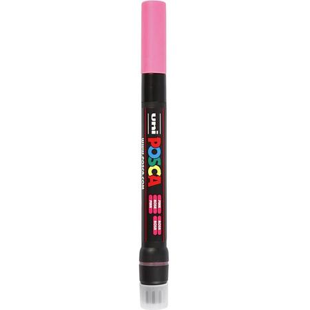 Uni Posca Marker, lijndikte: 1-10 mm,  PCF350 , pink, kwast, 1stuk