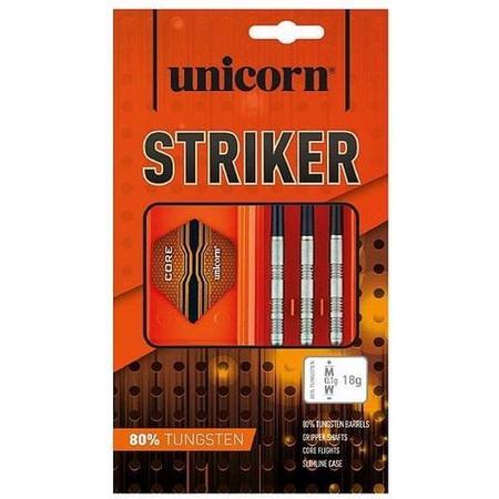 Unicorn Striker Dartpijlen Steeltip 22g 80% Tungsten Oranje