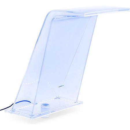 Schuld douche - 45 cm - LED -verlichting - blauw / wit - 395 mm wateruitgang