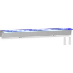 Schuld douche - 90 cm - LED -verlichting - blauw / wit - 30 mm wateruitgang