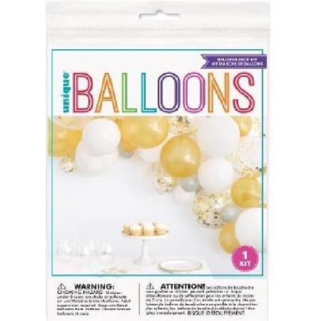 Kit ballonnenboog – ballonnenslinger Gouden ballonnen set