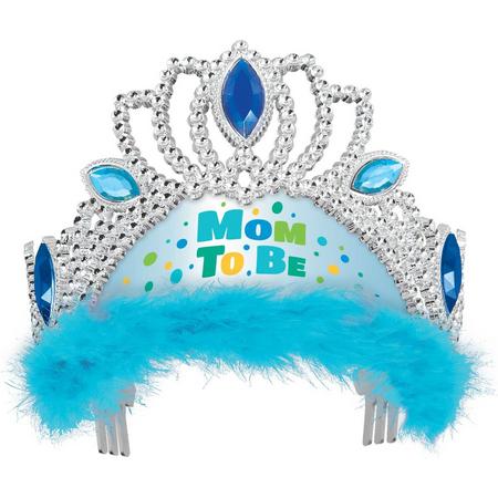 tiara mom to be - blauw