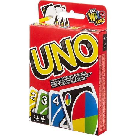 Mattel Games UNO Kaartspel, voor 2-10 Spelers, vanaf 7 Jaar